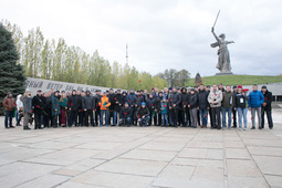 Участники конференции на главной высоте России — Мамаевом кургане