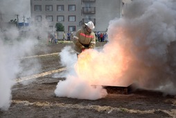 Инженеры пожарной охраны ежегодно принимают участие в соревнованиях добровольных пожарных команд ООО «Газпром трансгаз Волгоград».