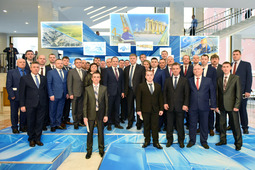 Делегация ООО «Газпром трансгаз Волгоград» в Кремлевском дворце на 25-летии ПАО «Газпром»