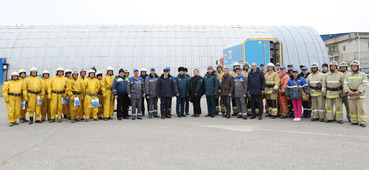 Участники Комплексного учения по подтверждению готовности УАВР «Газпром трансгаз Волгоград» к действиям по локализации и ликвидации ЧС