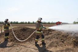 Добровольная пожарная команда ООО «Газпром трансгаз Волгоград» быстро устранила условное возгорание
