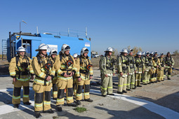 Перед проведением тактико-спасательного учения с нештатным аварийно-спасательным формированием ООО «Газпром трансгаз Волгоград»