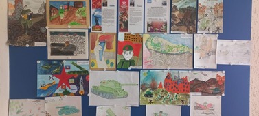 Выставка детских рисунков, посвященных Дню Победы в Бубновском ЛПУМГ