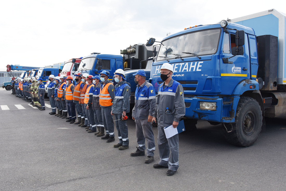 Перед проведением плановой комплексной противоаварийной тренировки ООО «Газпром трансгаз Волгоград» по ликвидации последствий «аварии» на магистральном газопроводе