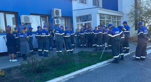 К масштабному субботнику одним из первых присоединился дружный коллектив Городищенское ЛПУМГ