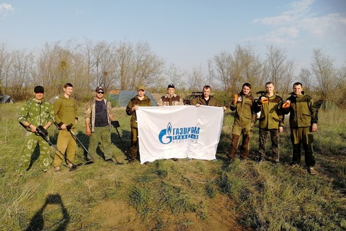 В поисковых работах приняли участие 9 добровольцев, молодых сотрудников ООО «Газпром трансгаз Волгоград»