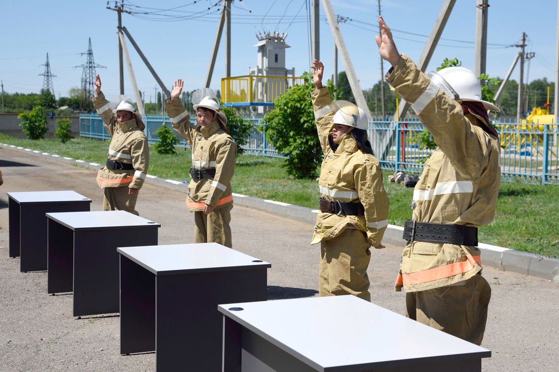 Команда Палласовского ЛПУМГ к выполнению задачи готова в полном боевом обмундировании!