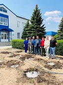 Молодые специалисты Фроловского ЛПУМГ разбили настоящий розарий на территории УПЦ