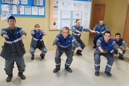 Работники Усть-Бузулукского ЛПУМГ регулярно делают легкую разминку